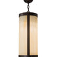 Meyda Lighting Cartier 10" Mahogany Bronze Pendant Light With Beige Sahara Taupe Idalight Shade Glass