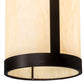 Meyda Lighting Cartier 10" Mahogany Bronze Pendant Light With Beige Sahara Taupe Idalight Shade Glass