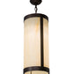 Meyda Lighting Cartier 10" Mahogany Bronze Pendant Light With Beige Sahara Taupe Idalight Shade Glass