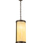 Meyda Lighting Cartier 10" Oil Rubbed Bronze Pendant Light With Creme Carrara Idalight Shade