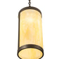 Meyda Lighting Cartier 10" Oil Rubbed Bronze Pendant Light With Creme Carrara Idalight Shade