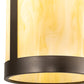 Meyda Lighting Cartier 10" Oil Rubbed Bronze Pendant Light With Creme Carrara Idalight Shade