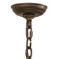 Meyda Lighting Cartier 10" Oil Rubbed Bronze Pendant Light With Creme Carrara Idalight Shade