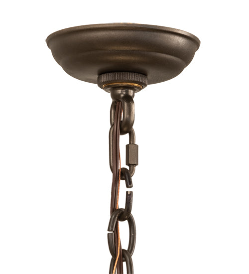 Meyda Lighting Cartier 10" Oil Rubbed Bronze Pendant Light With Creme Carrara Idalight Shade