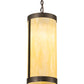Meyda Lighting Cartier 10" Oil Rubbed Bronze Pendant Light With Creme Carrara Idalight Shade
