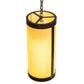 Meyda Lighting Cartier 10" Timeless Bronze Pendant Light With Amber Tawnyrock Idalight Shade