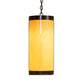 Meyda Lighting Cartier 10" Timeless Bronze Pendant Light With Amber Tawnyrock Idalight Shade