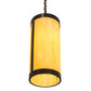 Meyda Lighting Cartier 10" Timeless Bronze Pendant Light With Amber Tawnyrock Idalight Shade