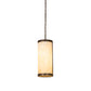 Meyda Lighting Cartier 12" 2-Light Tyler Bronze Pendant Light With Sahara Taupe Idalight Shade