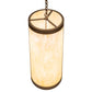 Meyda Lighting Cartier 12" 2-Light Tyler Bronze Pendant Light With Sahara Taupe Idalight Shade