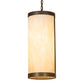 Meyda Lighting Cartier 12" 2-Light Tyler Bronze Pendant Light With Sahara Taupe Idalight Shade