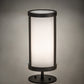 Meyda Lighting Cartier 12" Wrought Iron Table Lamp With White Fabric Shade