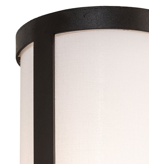 Meyda Lighting Cartier 12" Wrought Iron Table Lamp With White Fabric Shade