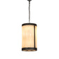 Meyda Lighting Cartier 14" 4-Light Golden Bronze Pendant Light With Beige Sahara Taupe Idalight Shade