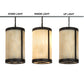Meyda Lighting Cartier 14" 4-Light Golden Bronze Pendant Light With Beige Sahara Taupe Idalight Shade