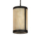 Meyda Lighting Cartier 14" 4-Light Golden Bronze Pendant Light With Beige Sahara Taupe Idalight Shade