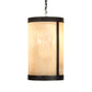 Meyda Lighting Cartier 14" 4-Light Golden Bronze Pendant Light With Beige Sahara Taupe Idalight Shade