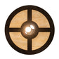 Meyda Lighting Cartier 14" 4-Light Golden Bronze Pendant Light With Beige Sahara Taupe Idalight Shade