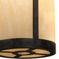Meyda Lighting Cartier 14" 4-Light Golden Bronze Pendant Light With Beige Sahara Taupe Idalight Shade