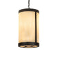 Meyda Lighting Cartier 14" 4-Light Golden Bronze Pendant Light With Beige Sahara Taupe Idalight Shade