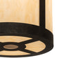 Meyda Lighting Cartier 16" 5-Light Golden Bronze Pendant Light With Beige Sahara Taupe Idalight Shade