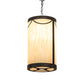 Meyda Lighting Cartier 16" 5-Light Golden Bronze Pendant Light With Beige Sahara Taupe Idalight Shade
