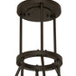 Meyda Lighting Cartier 24" 6-Light Oil Rubbed Bronze Cascading Chandelier With Silver Mica Shade Glass