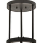 Meyda Lighting Cartier 24" 6-Light Timeless Bronze Cascading Chandelier With Silver Mica Shade Glass