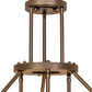 Meyda Lighting Cartier 24" 6-Light Tyler Bronze Cascading Chandelier With Beige Sahara Taupe Idalight Shade