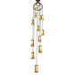 Meyda Lighting Cartier 30" 12-Light Mahogany Bronze Cascading Chandelier With Beige Botticino Idalight Shade