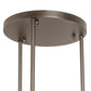 Meyda Lighting Cartier 30" 9-Light Oil Rubbed Bronze Cascading Chandelier With Clear Antique Window Shade Glass