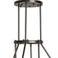 Meyda Lighting Cartier 30" 9-Light Oil Rubbed Bronze Cascading Chandelier With Silver Mica Shade Glass