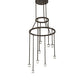 Meyda Lighting Cartier 30" 9-Light Timeless Bronze Chandelier With Beige Sahara Taupe Idalight Shade