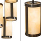 Meyda Lighting Cartier 30" 9-Light Timeless Bronze Chandelier With Beige Sahara Taupe Idalight Shade