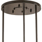 Meyda Lighting Cartier 30" 9-Light Timeless Bronze Chandelier With Beige Sahara Taupe Idalight Shade