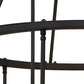 Meyda Lighting Cartier 30" 9-Light Timeless Bronze Chandelier With Silver Mica Shade Glass