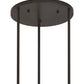 Meyda Lighting Cartier 30" 9-Light Timeless Bronze Chandelier With Silver Mica Shade Glass