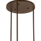 Meyda Lighting Cartier 35" 9-Light Cafe Noir Cascading Chandelier With Silver Mica Shade Glass