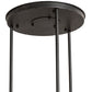 Meyda Lighting Cartier 35" 9-Light Solar Black Cascading Chandelier With Clear Seeded Shade Glass