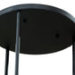 Meyda Lighting Cartier 36" 9-Light Costello Black Chandelier With Silver Mica Shade Glass