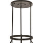 Meyda Lighting Cartier 36" 9-Light Timeless Bronze Cascading Chandelier With Clear Seeded Shade Glass