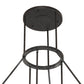 Meyda Lighting Cartier 48" 9-Light Black Wicker Cascading Chandelier With Silver Mica Shade Glass