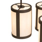 Meyda Lighting Cartier 48" 9-Light Oil Rubbed Bronze Cascading Chandelier With Beige Fleshtone Idalight Shade