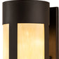Meyda Lighting Cartier 5" Oil Rubbed Bronze Wall Sconce With Creme Carrara Idalight Shade