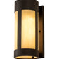 Meyda Lighting Cartier 5" Oil Rubbed Bronze Wall Sconce With Creme Carrara Idalight Shade