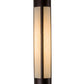 Meyda Lighting Cartier 6" Mahogany Bronze Wall Sconce With Beige Sahara Taupe Idalight Shade Glass