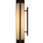Meyda Lighting Cartier 6" Mahogany Bronze Wall Sconce With Beige Sahara Taupe Idalight Shade Glass