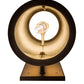 Meyda Lighting Cartier 6" Mahogany Bronze Wall Sconce With Beige Sahara Taupe Idalight Shade Glass