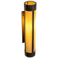 Meyda Lighting Cartier 6" Timeless Bronze Wall Sconce With Beige Tawnyrock Idalight Shade