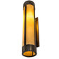 Meyda Lighting Cartier 6" Timeless Bronze Wall Sconce With Beige Tawnyrock Idalight Shade